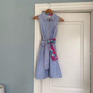 Festive limited edition, vineyard vines, seersucker dress.